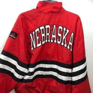 Nebraska Huskers Adidas Football Jacket Vintage XL